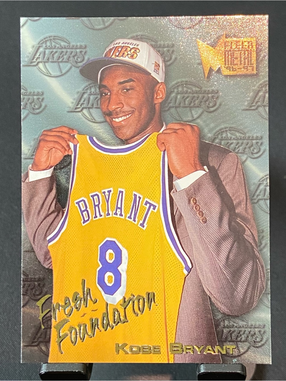 ROOKIE 1996 KOBE BRYANT Fleer Metal LA Los Angeles Lakers Basketball Card
